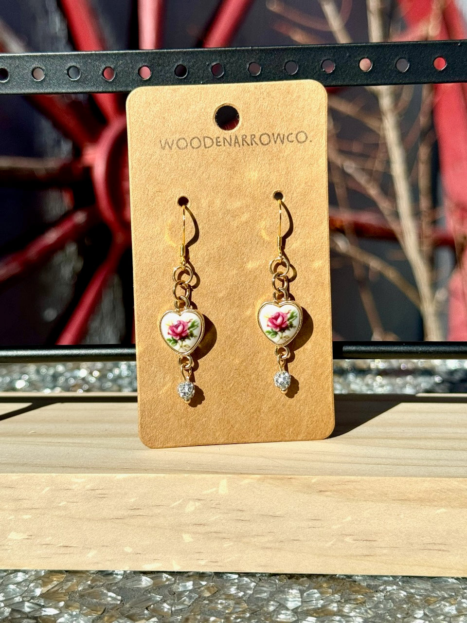 Vintage Heart Earrings