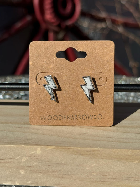 Lightning Stud Earrings